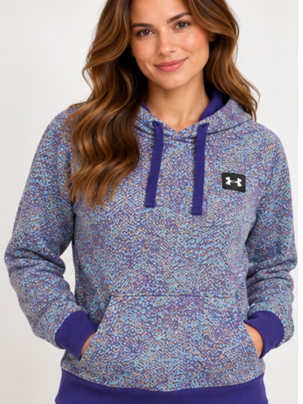 Under Armour Women’s Small Multicolor Purple Pullover Hoodie Sweatshirt
